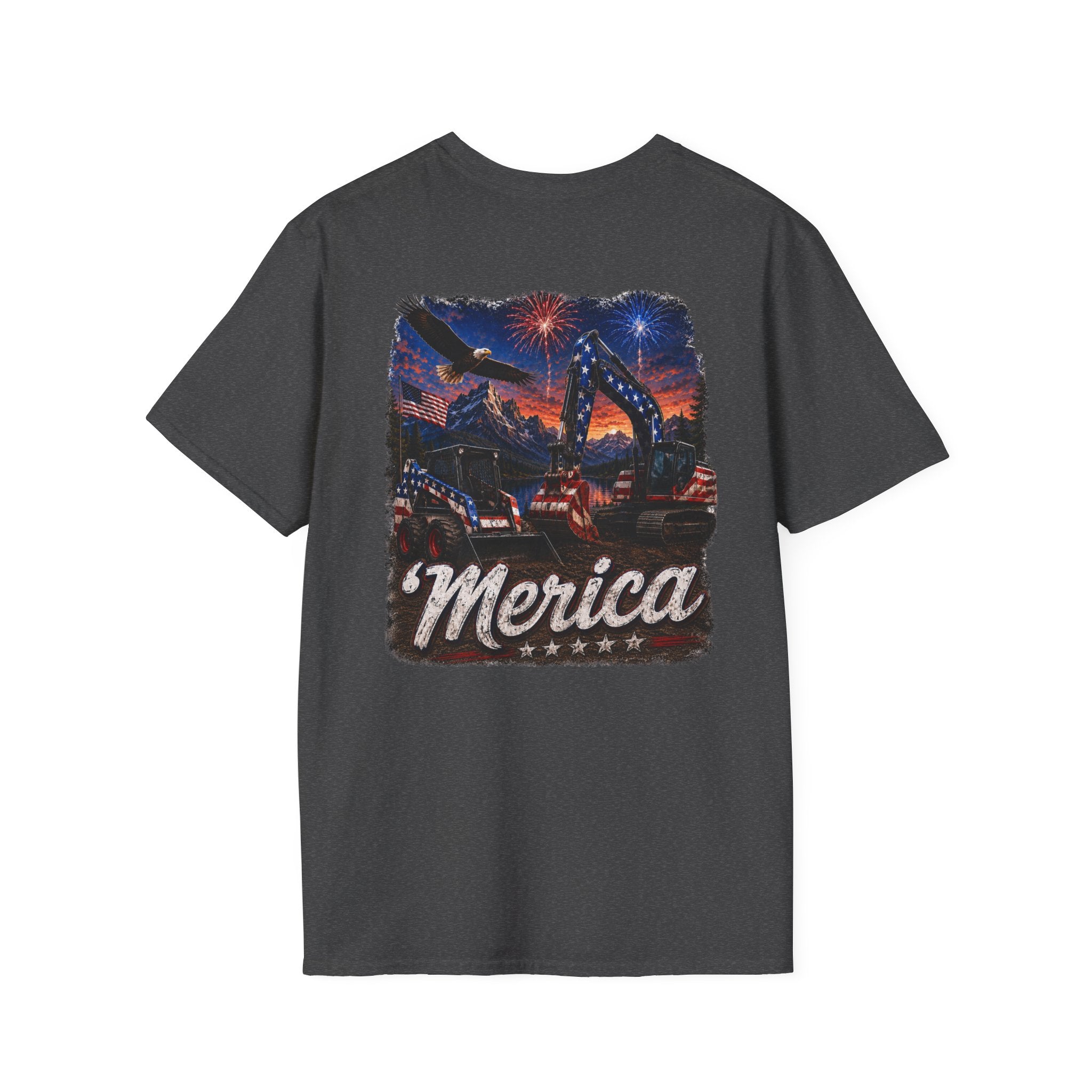 Patriotic 'Merica Heavy Equipment T-Shirt