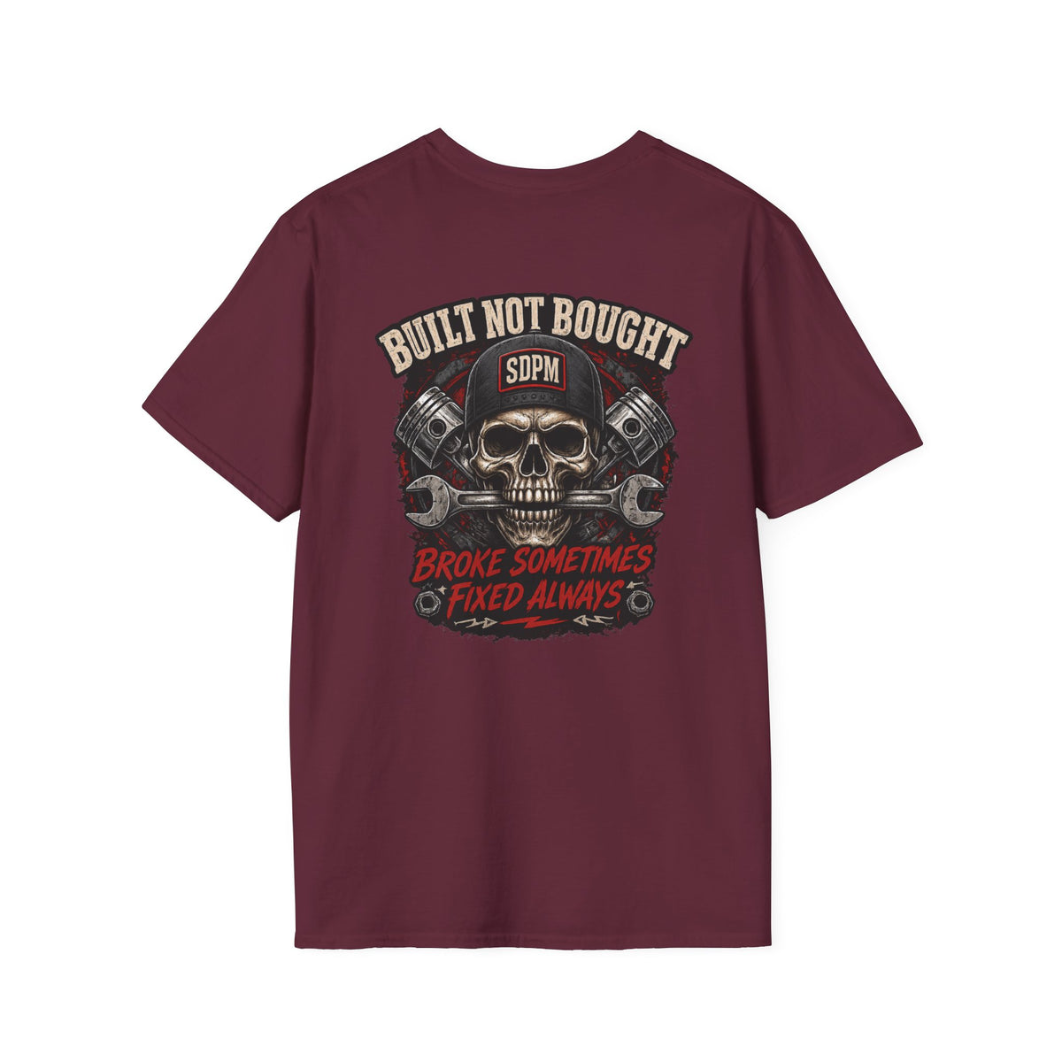 Built Not Bought Skull T-Shirt