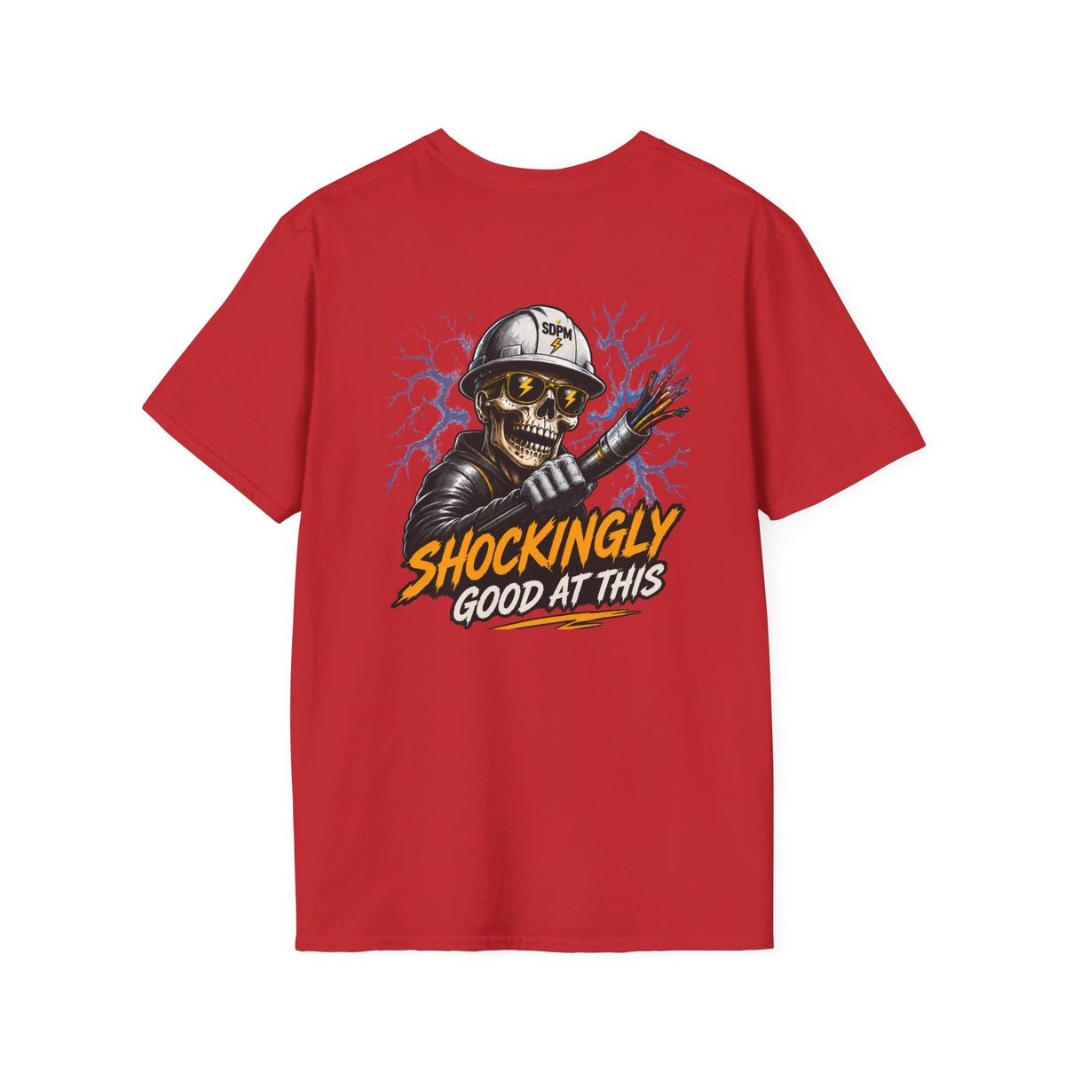 Shockingly Good At This Electrician Funny Skeleton T-Shirt