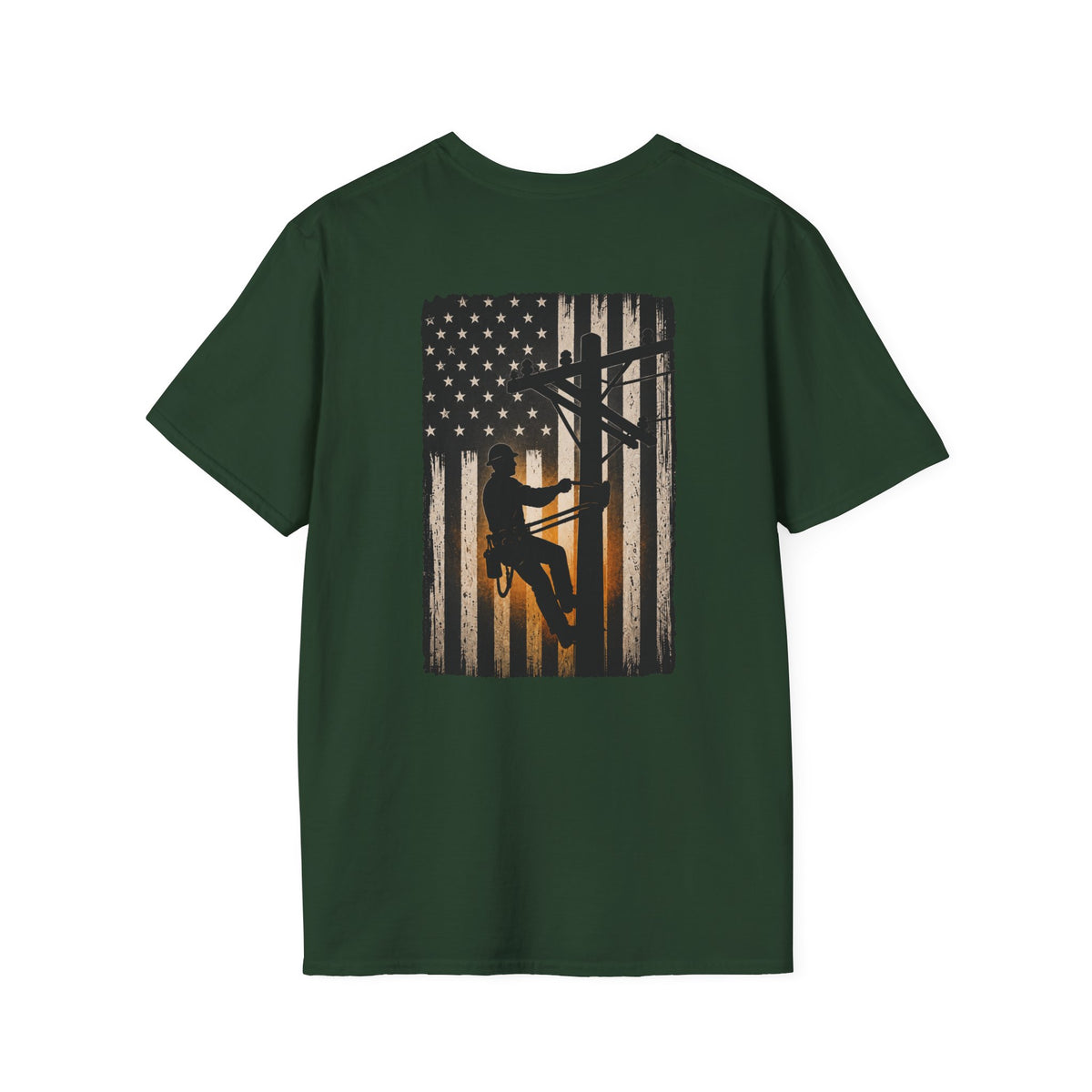 Lineman American Flag T-Shirt
