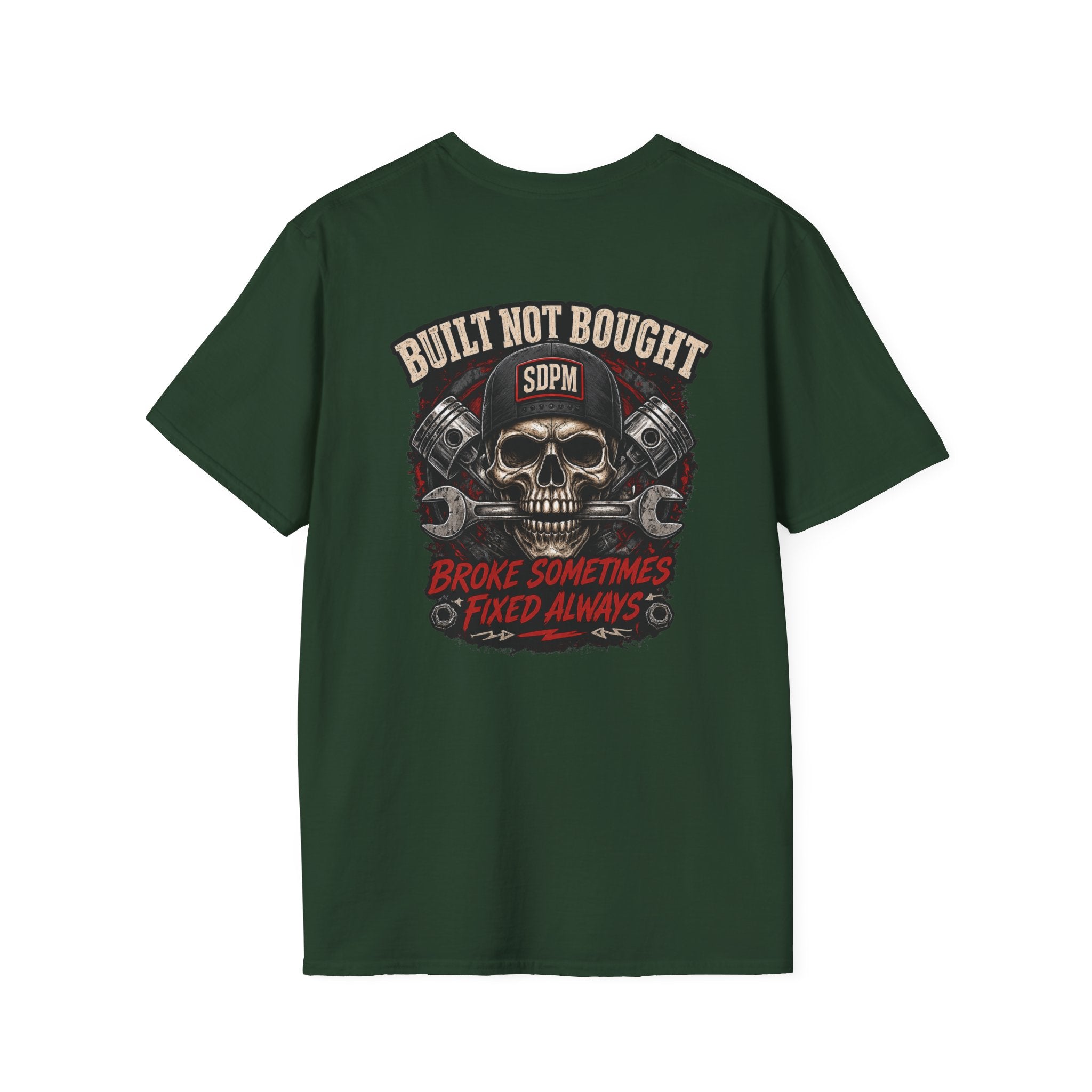 Built Not Bought Skull T-Shirt