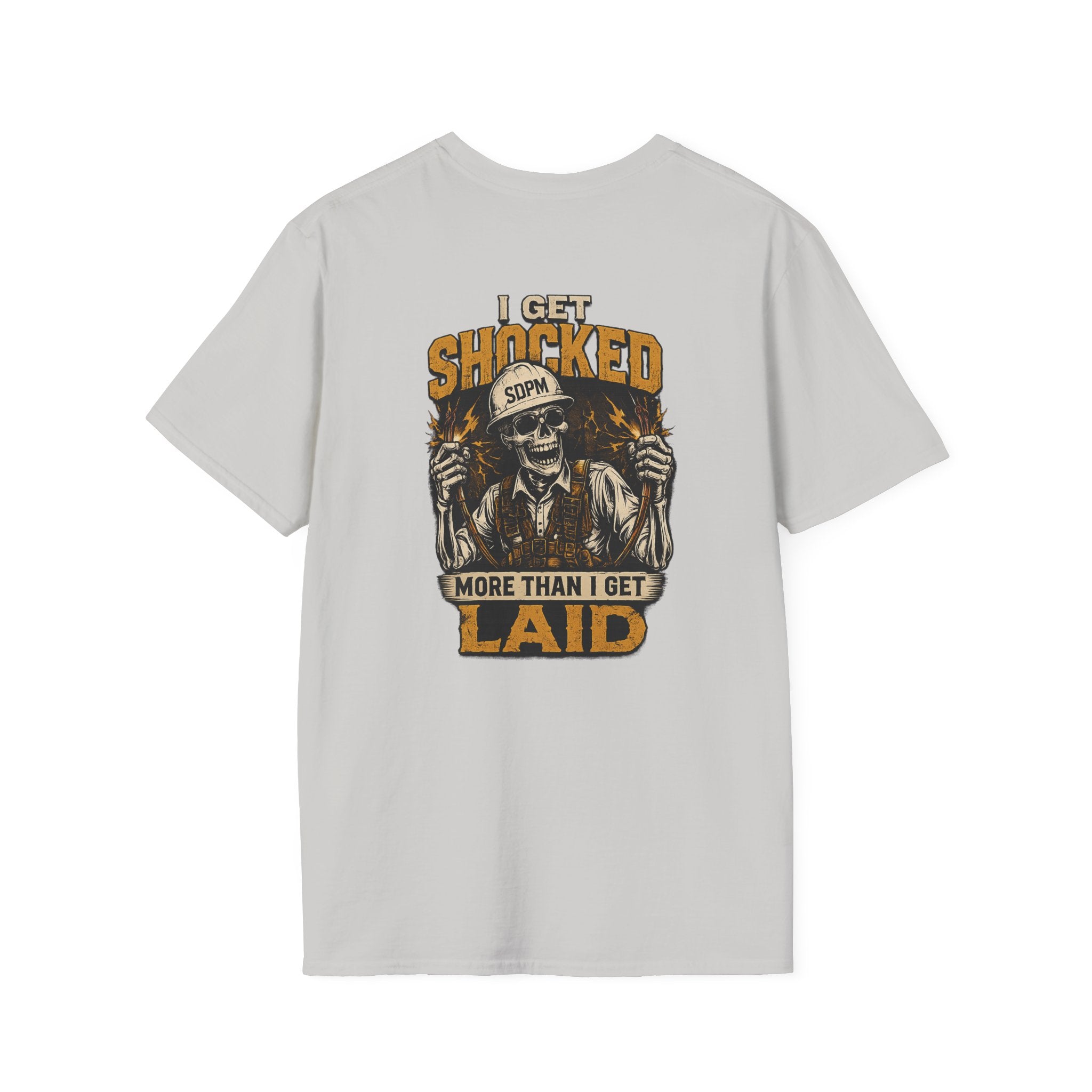 Electrician Funny Get Shocked More Than Laid T-Shirt
