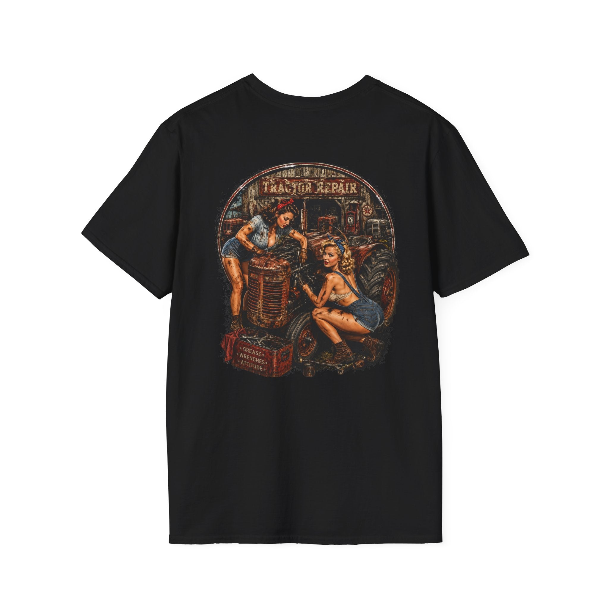 Pinup Girls Tractor Mechanic Tshirt