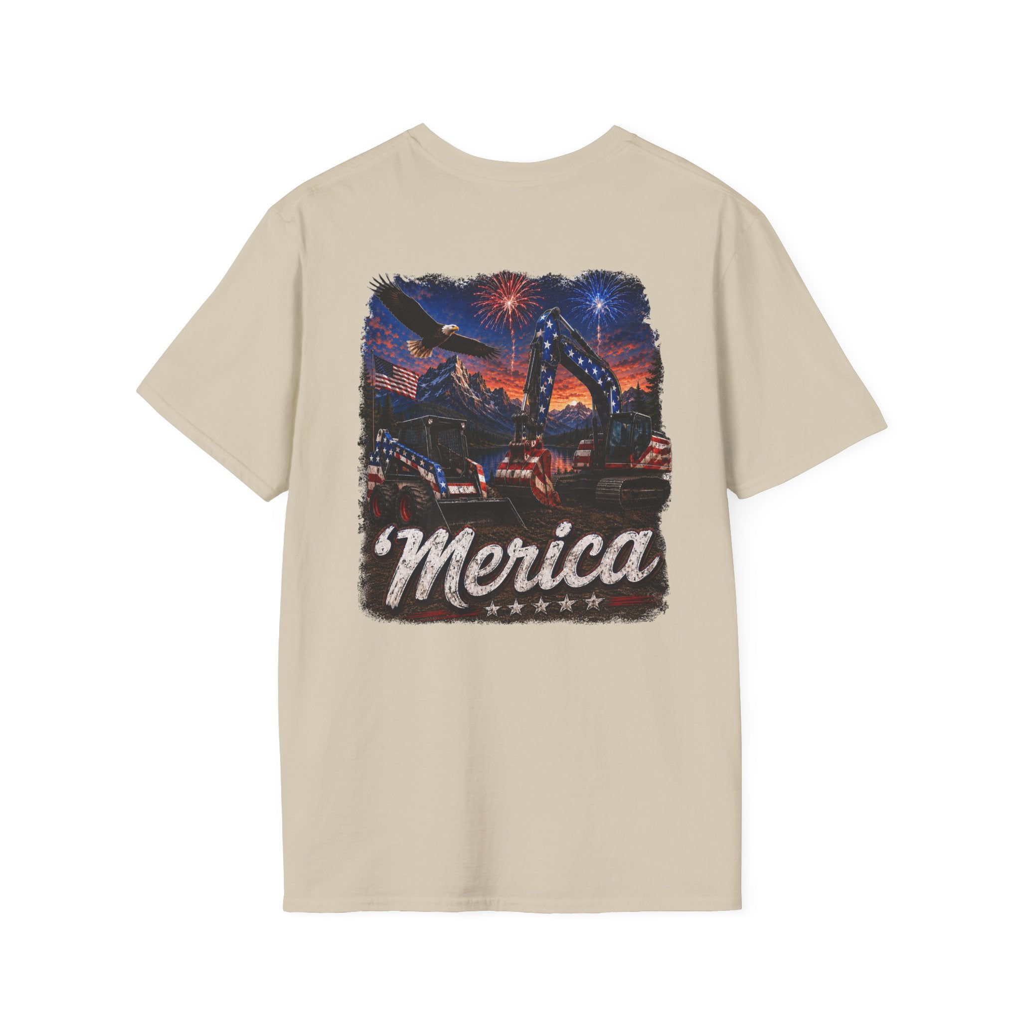 Patriotic 'Merica Heavy Equipment T-Shirt