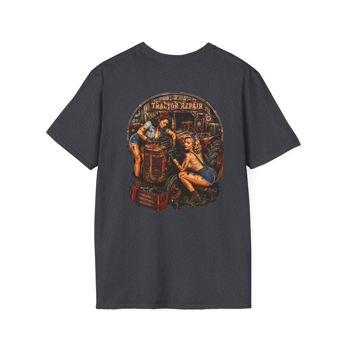 Pinup Girls Tractor Mechanic Tshirt